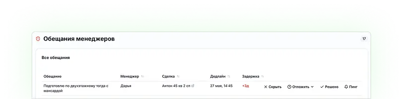 Интерфейс Rocket.Deals